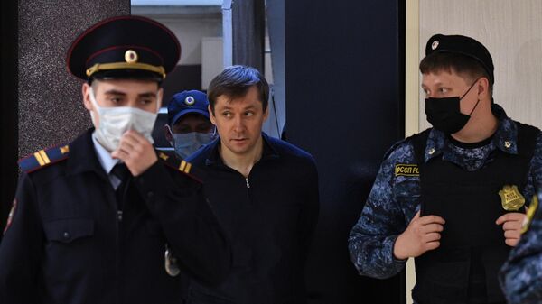 Бывший полковник МВД Дмитрий Захарченко в Пресненском суде Москвы