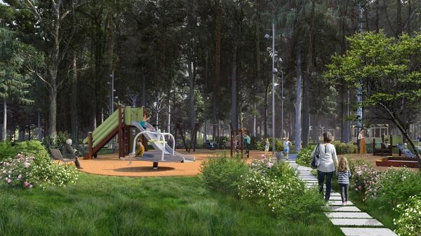 Проект с детскими и спортивными площадками в Щукинском парке и Всехсвятской роще 