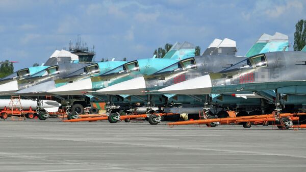 Истребители-бомбардировщики Су-34 ВКС России, задействованные в специальной военной операции