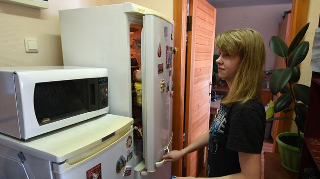 Студентка в общежитии