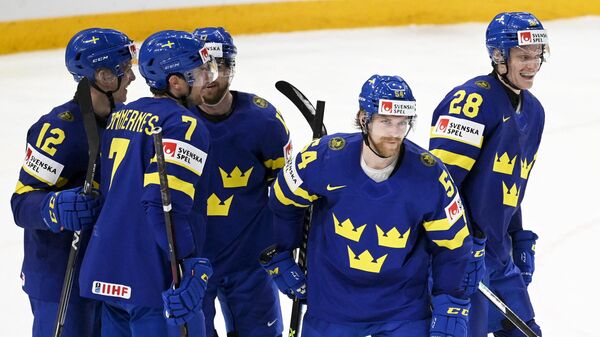 Хоккеисты сборной Швеции на чемпионате мира в Финляндии 2022 года