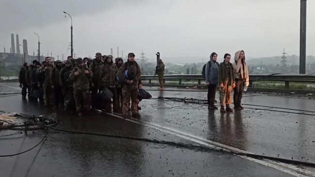 Пленные украинские военные