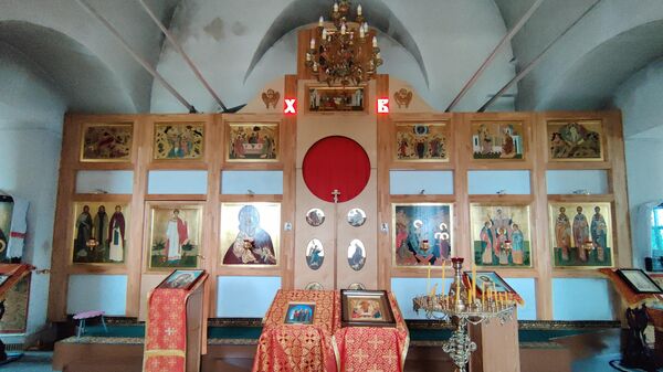 Заозерье. В Казанской церкви
