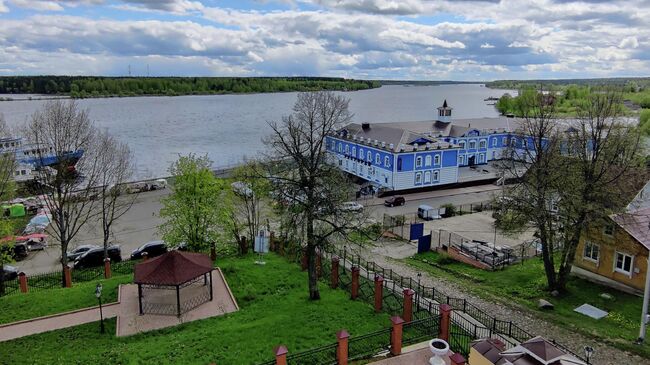 Мышкин. Вид на окрестности с балкона усадьбы купца Чистова