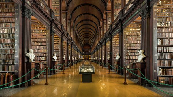 Библиотека Тринити-колледжа в Дублине, Ирландия