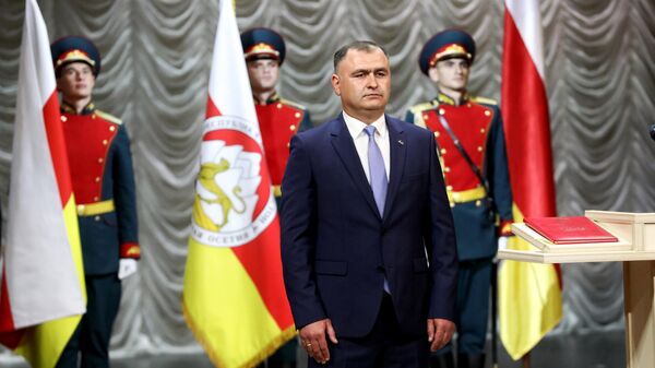 Президента Республики Южная Осетия Алан Гаглоев на церемонии инаугурации