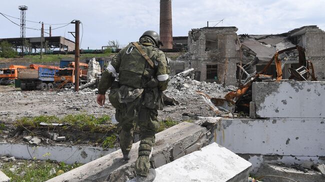 Военнослужащий батальона Восток Народной милиции ДНР