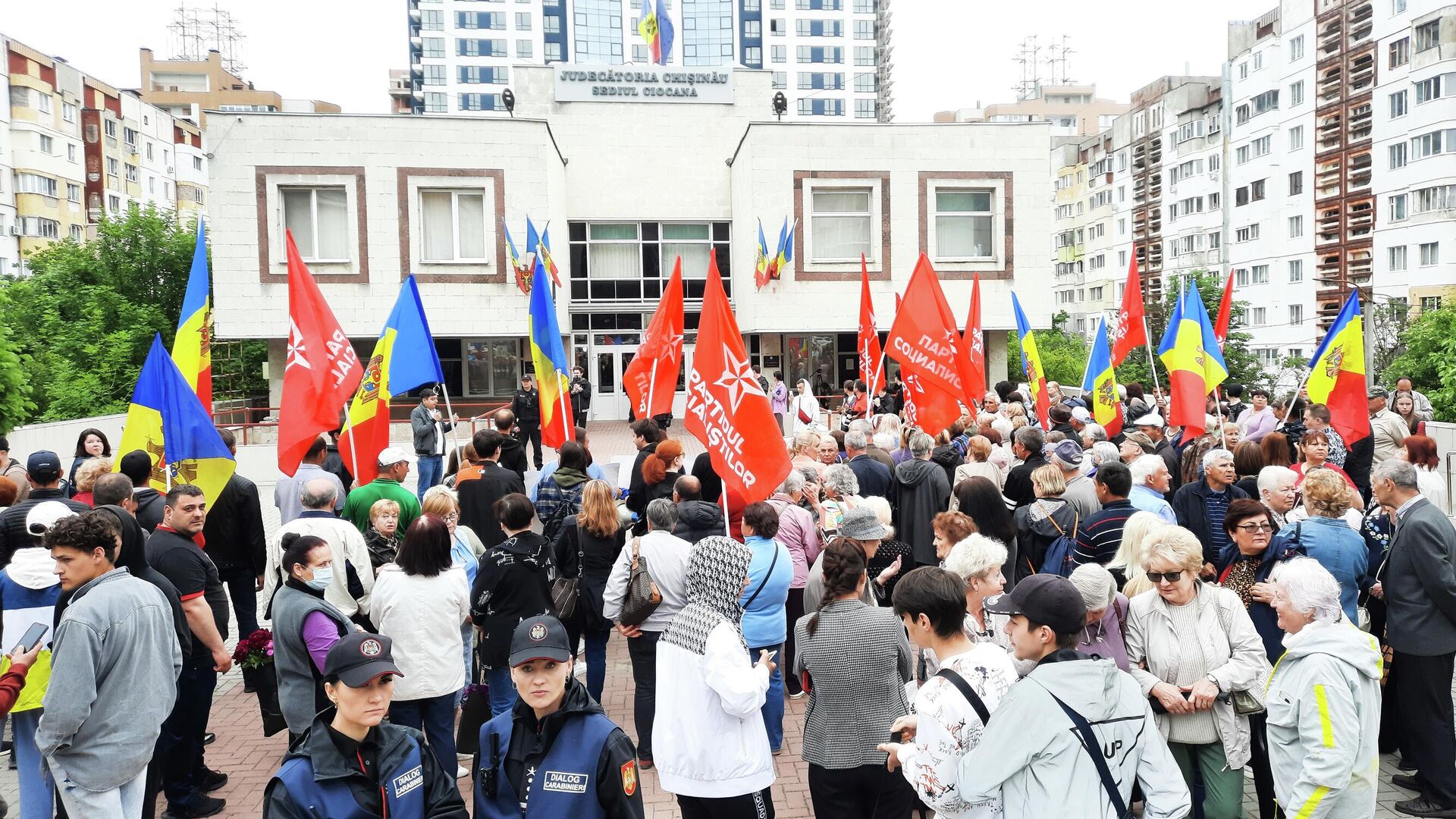 Участники митинга в поддержку экс-президента Молдавии Игоря Додона - РИА Новости, 1920, 27.05.2022