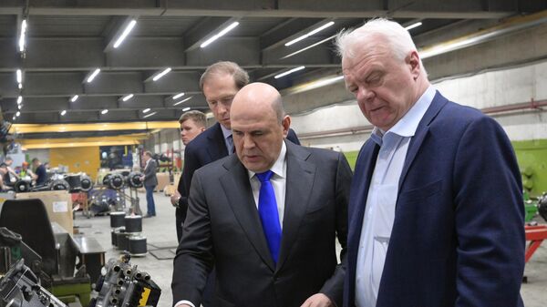 Председатель правительства РФ Михаил Мишустин посещает машиностроительный завод Тонар в Московской области