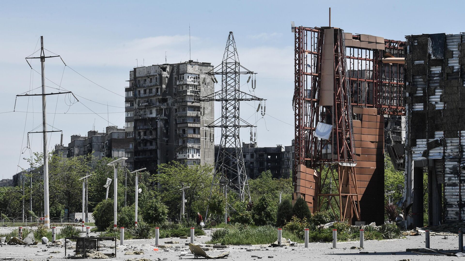 Разрушенные здания в Мариуполе - РИА Новости, 1920, 31.05.2022