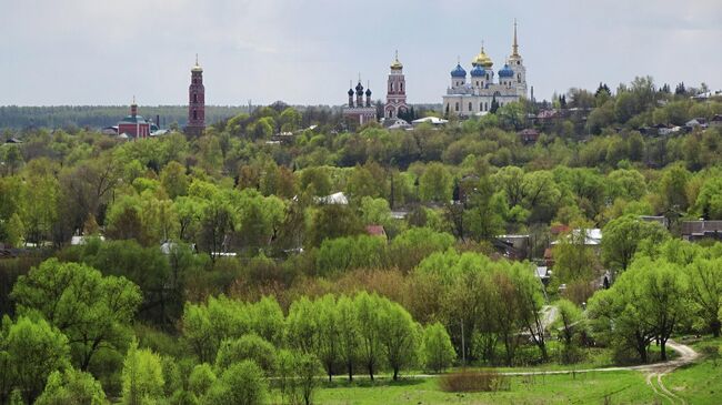 Вид на Болхов из Троицкого Оптина монастыря