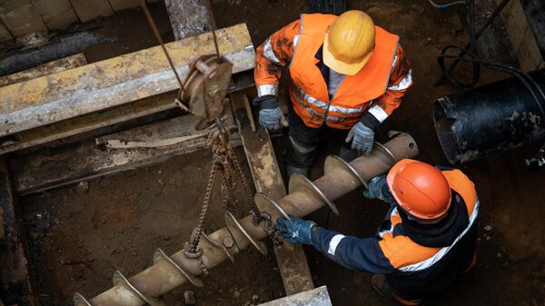 Реконструкция газопровода в московском районе Южное Тушино