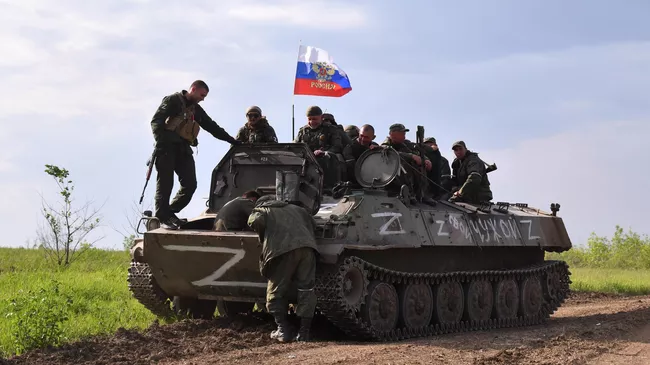 Бойцы народной милиции ЛНР