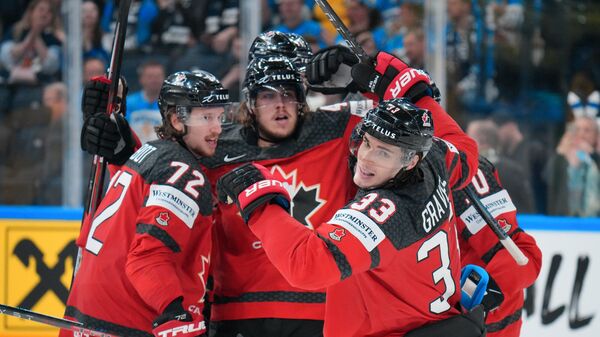 Канадские хоккеисты на чемпионате мира 2022 года в Финляндии