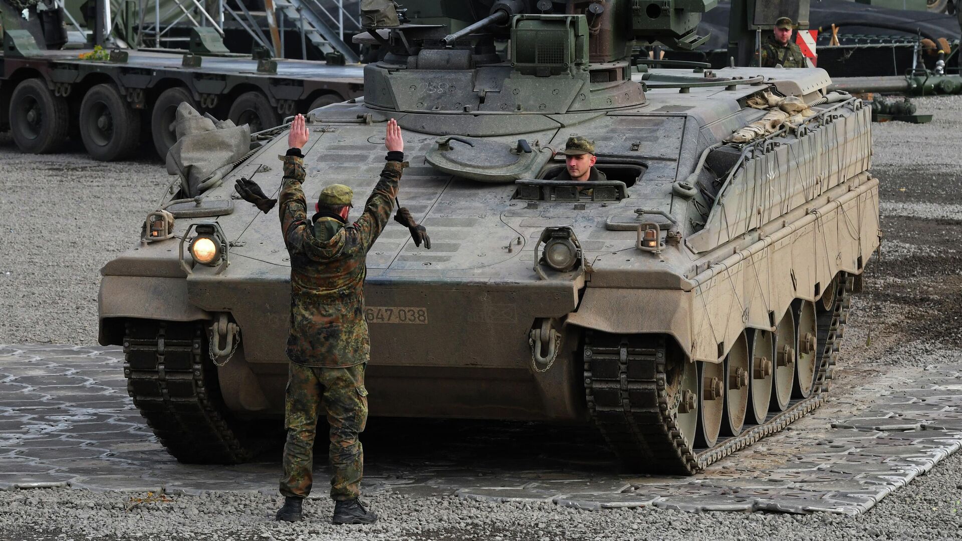 Боевая машина пехоты Marder ВС Германии - РИА Новости, 1920, 18.10.2022