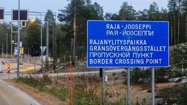 Финский контрольно-пропускной пункт на финляндско-российской границе