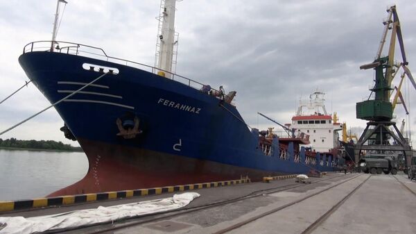 Доставка гуманитарной помощи экипажу турецкого судна в Херсоне