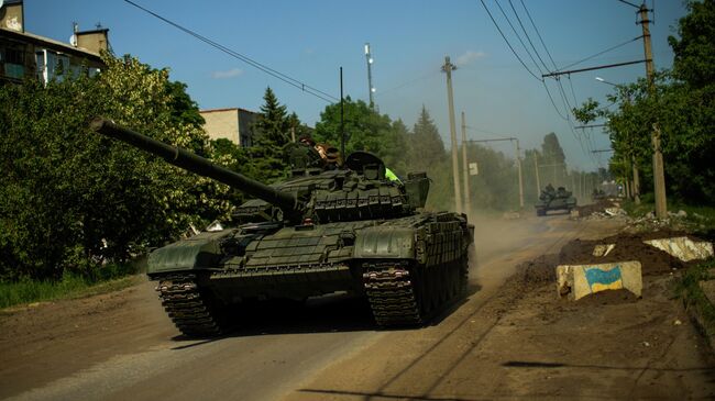 Украинские танки в Донецкой области