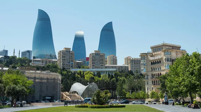 Комплекс Flame Towers в Баку 