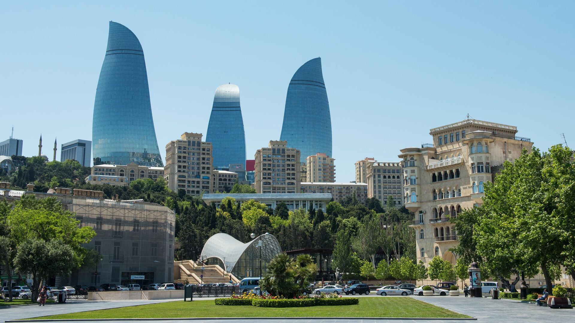 Комплекс Flame Towers в Баку  - РИА Новости, 1920, 18.08.2022