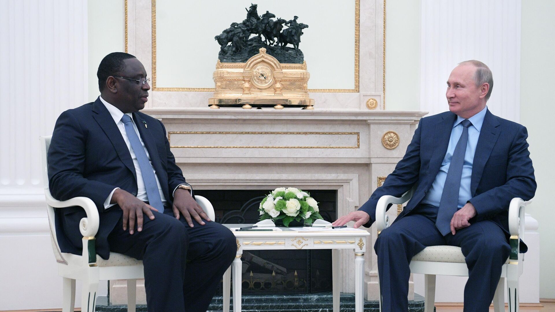 Президент России Владимир Путин и президент Сенегала Маки Салл - РИА Новости, 1920, 03.06.2022