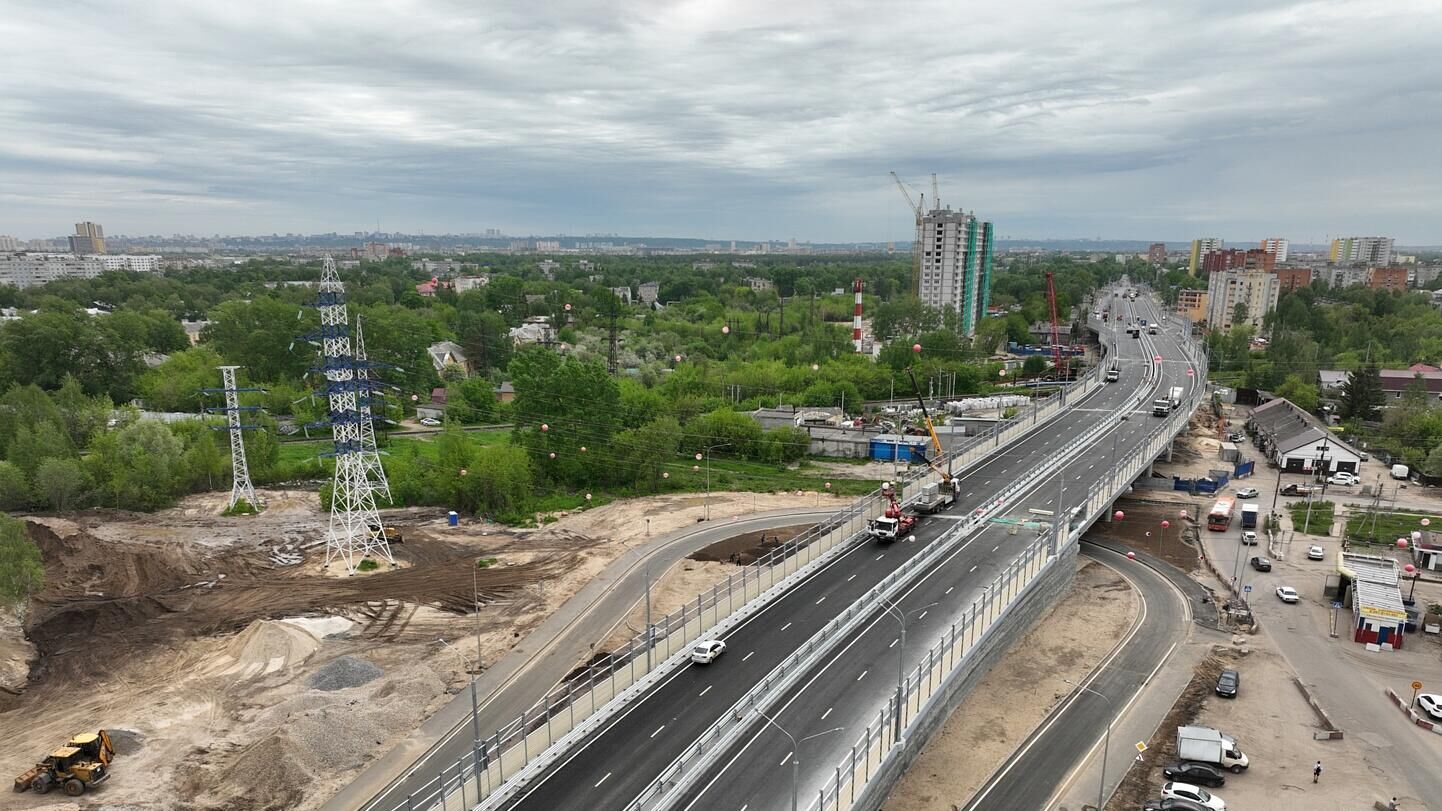 Движение по важной транспортной развязке открыли в Нижнем Новгороде - РИА Новости, 1920, 03.06.2022