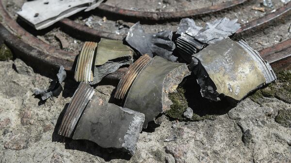 Осколки украинских снарядов в Донбассе