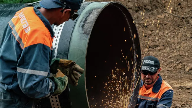 Прокладка газопровода в новой Москве