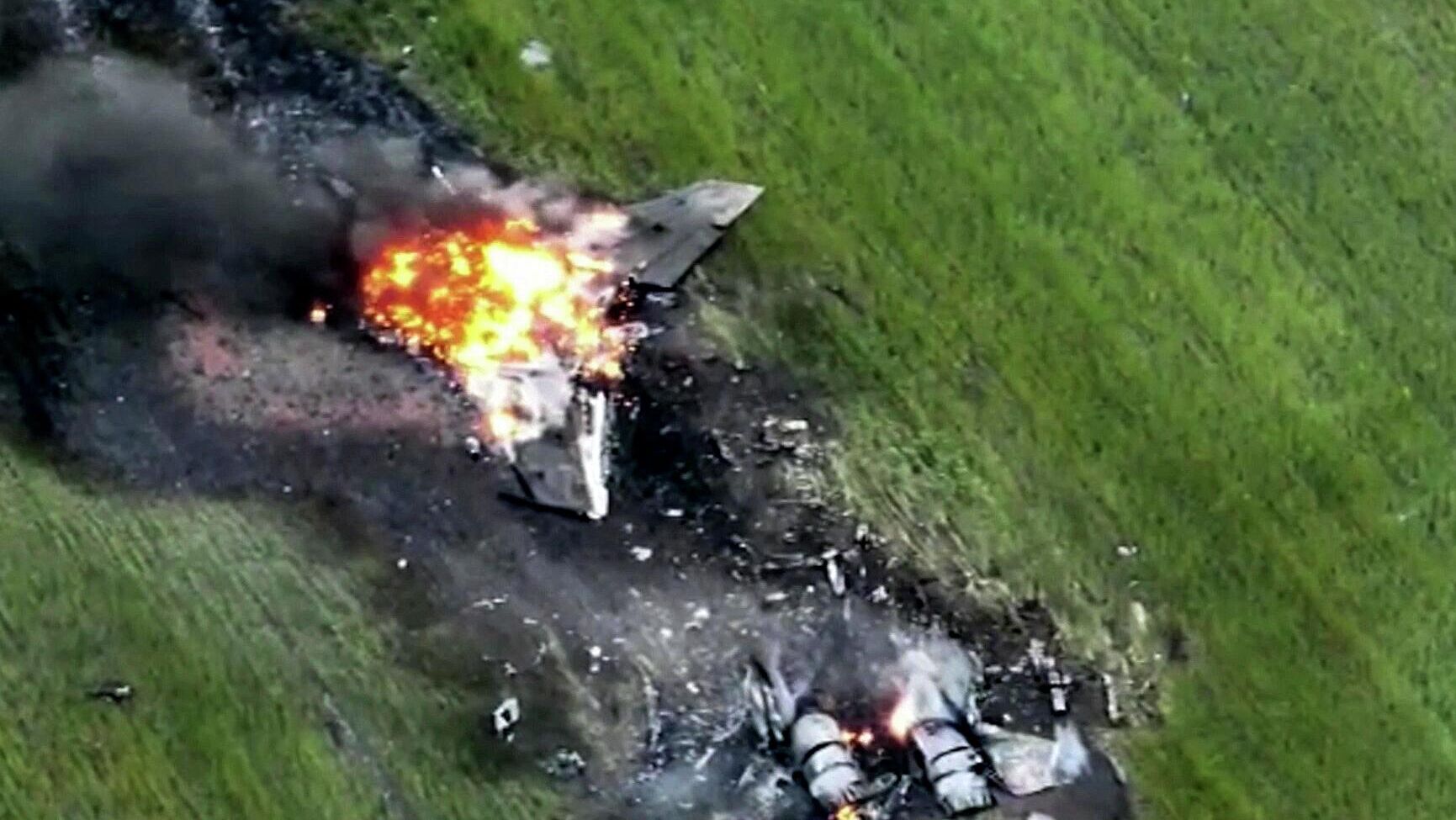 Самолет МиГ-29 воздушных сил Украины, сбитый российскими военными - РИА Новости, 1920, 27.04.2024