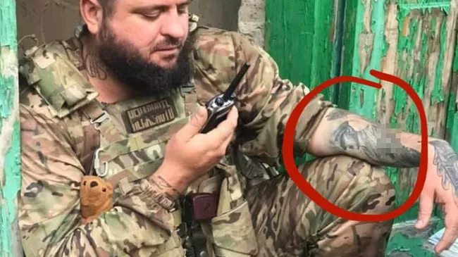 Александр Медведь, командир украинского неонацистского подразделения Медведи SS. Фотография из телеграм-канала 