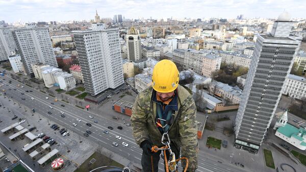 Вид с крыши дома-книжки на Новом Арбате