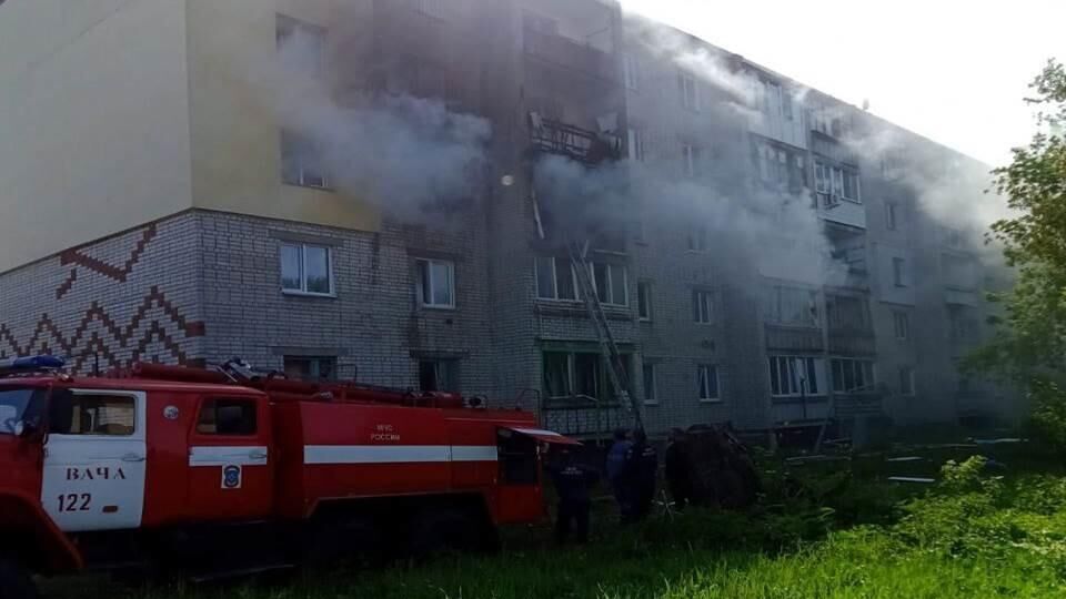 Пожар в пятиэтажном жилом доме в Богородске Нижегородской области - РИА Новости, 1920, 07.06.2022