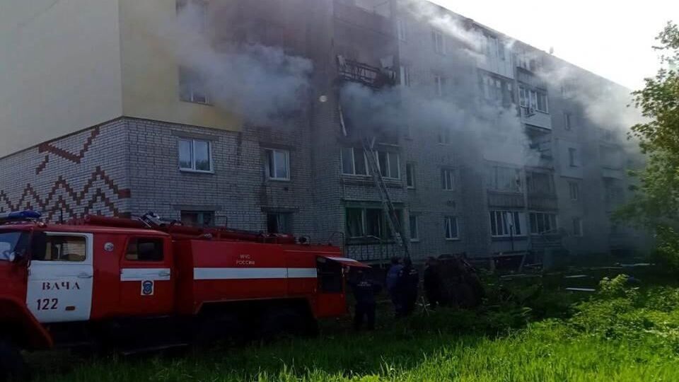 Пожар в пятиэтажном жилом доме в Богородске Нижегородской области - РИА Новости, 1920, 07.06.2022