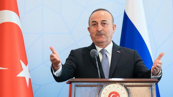 Министр иностранных дел Турции Мевлют Чавушоглу 