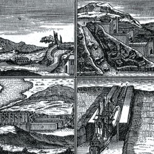 Устройство шлюзов. Гравюра из книги Буйе Книга о способах, творящих водохождение рек свободное. 1708 г. Устройство шлюзов. Гравюра из книги Буйе Книга о способах, творящих водохождение рек свободное. 1708 г.