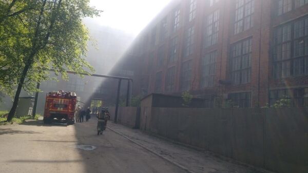 Пожар на заводе в Сергиевом Посаде