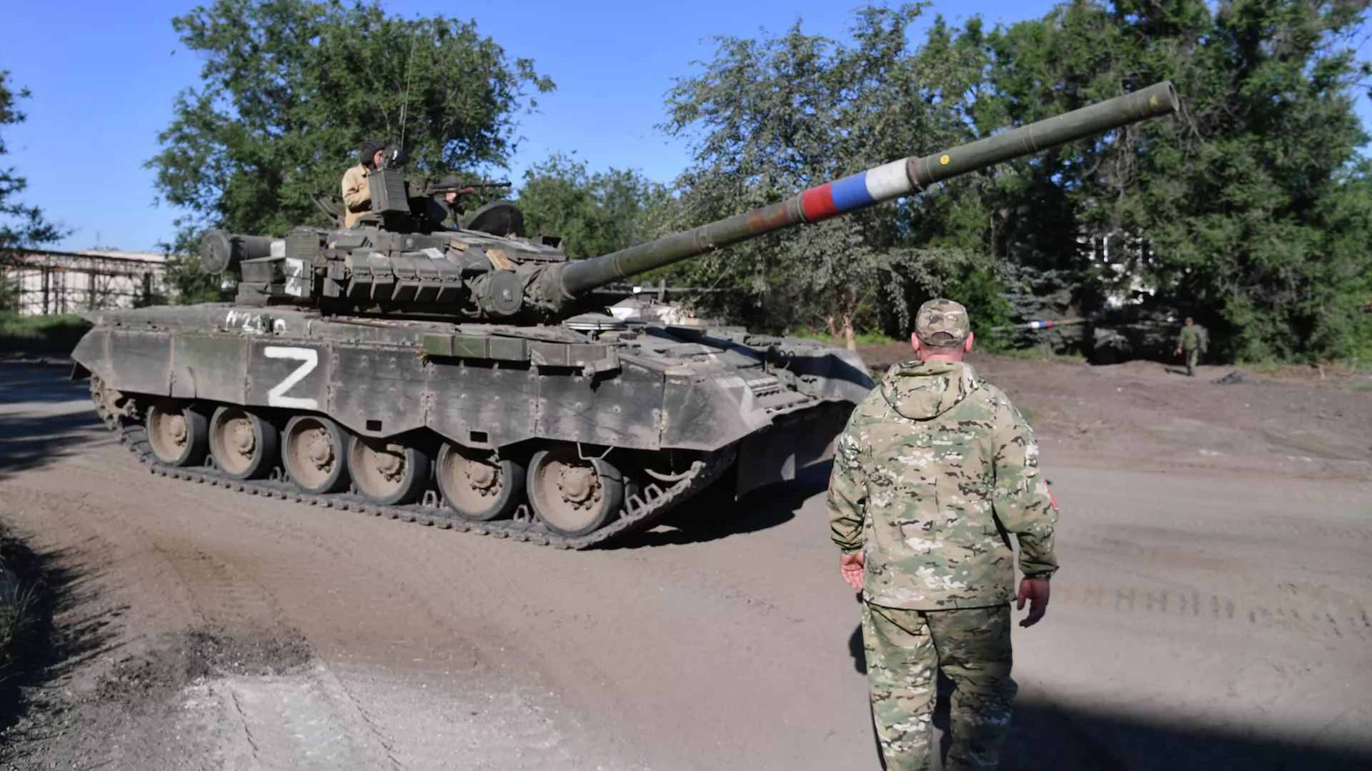 Tank T-80 της λαϊκής πολιτοφυλακής του LPR - RIA Novosti, 1920, 23/06/2022