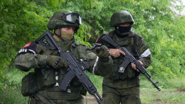 Сотрудники российской военной полиции в Херсонской области