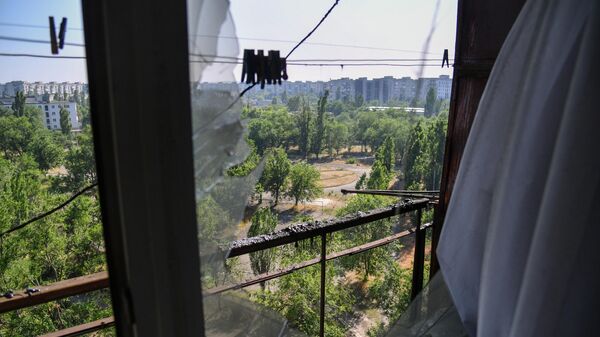 Вид из окна дома в Северодонецке