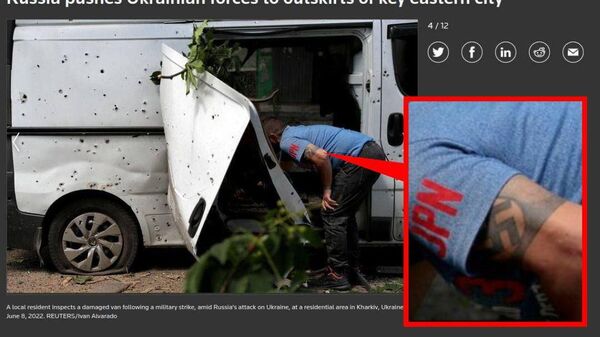 Reuters включило в подборку фото украинца с нацистской татуировкой