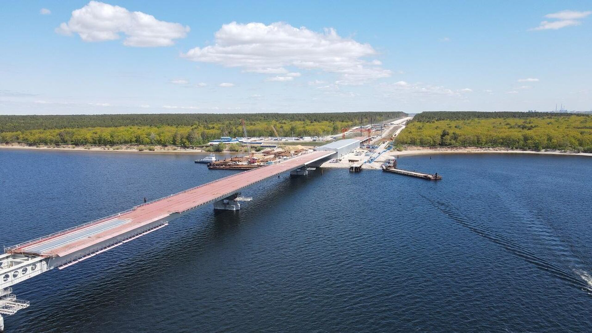 Строительство обхода Тольятти с мостом через Волгу  - РИА Новости, 1920, 21.06.2023