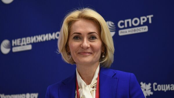 Заместитель председателя правительства РФ Виктория Абрамченко на ПМЭФ-2022
