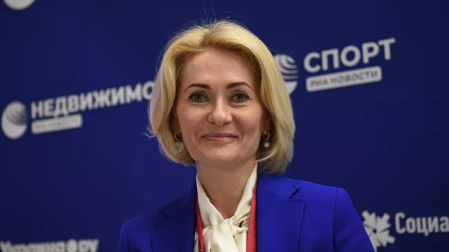 Заместитель председателя правительства РФ Виктория Абрамченко на ПМЭФ-2022
