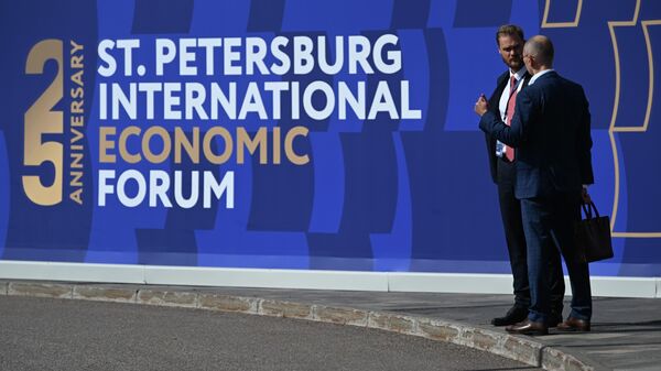 Участники XXV Петербургского международного экономического форума - 2022
