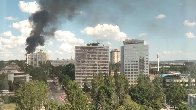 Последствия обстрела Донецка