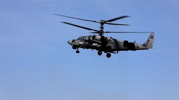 Кадры уничтожения опорных пунктов ВСУ российскими вертолетами Ка-52
