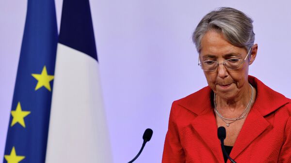 Выступление премьер-министра Франции Элизабет Борн с речью о результатах парламентских выборов во Франции