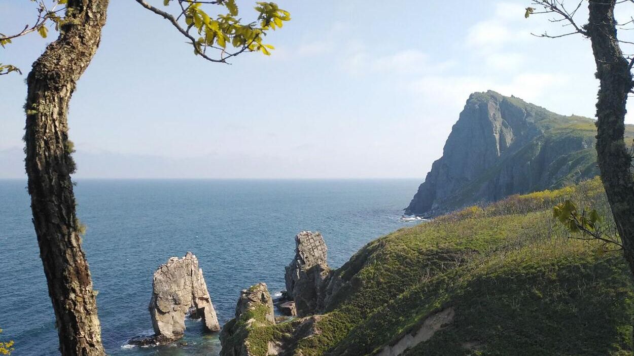 Кекур Ворота и скала Каланча, где живут редкие амурские горалы - РИА Новости, 1920, 23.06.2022