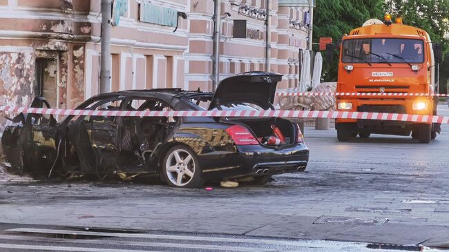 Последствия смертельного ДТП  в центре Москвы