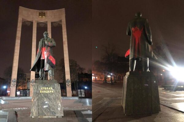 Памятник бандере во львове фото Нацизм против мрамора: какие памятники разрушали на Украине - РИА Новости, 27.06